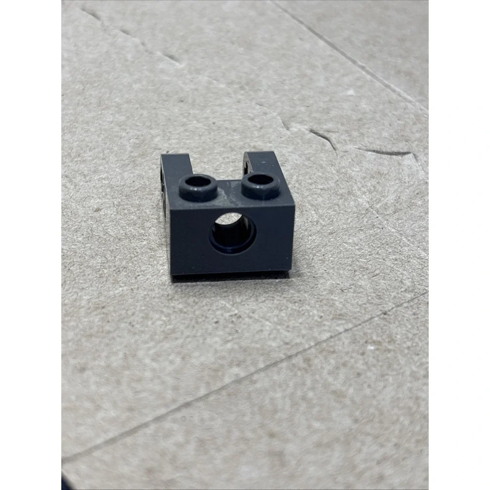 85943 LEGO Technic Brick 1x2 w/ Hole & Dual Liftarm Extensions DARK BLUISH GRAY